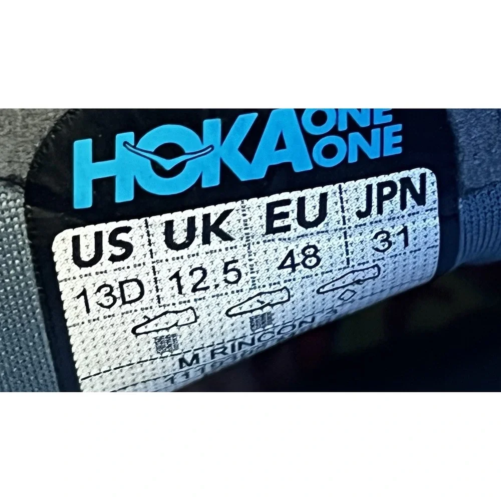 Hoka One One Shoes Men Size 13 Rincon 3 Mountain Spring Summer Song Running